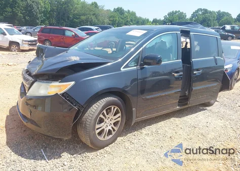 2012 Honda Odyssey Ex-L из США, поврежденный, VIN 5FNRL5H67CB070305